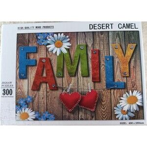 High Quality Wood Products 300 Piece Jigsaw Puzzle with Poster by Desert Camel